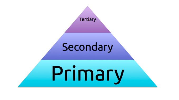 primary and secondary needs and wants pyramid