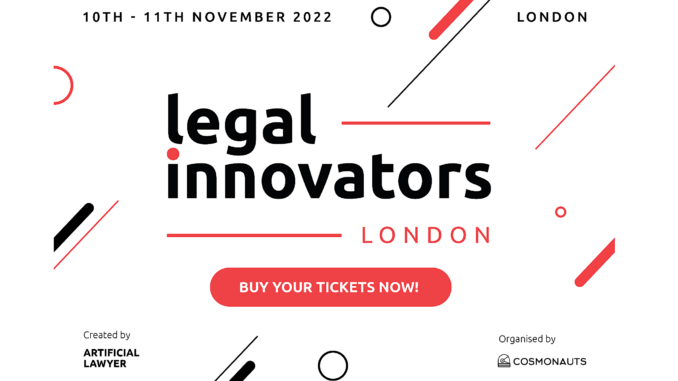 Legal Innovators London Is Back! – Nov 10/11