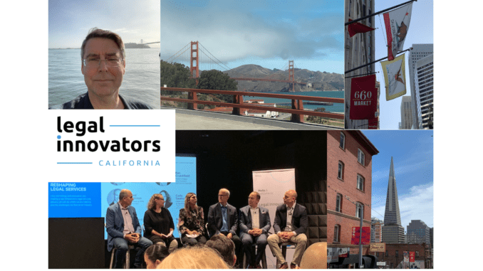 See You In San Francisco! Legal Innovators Starts on Wednesday – Artificial Lawyer