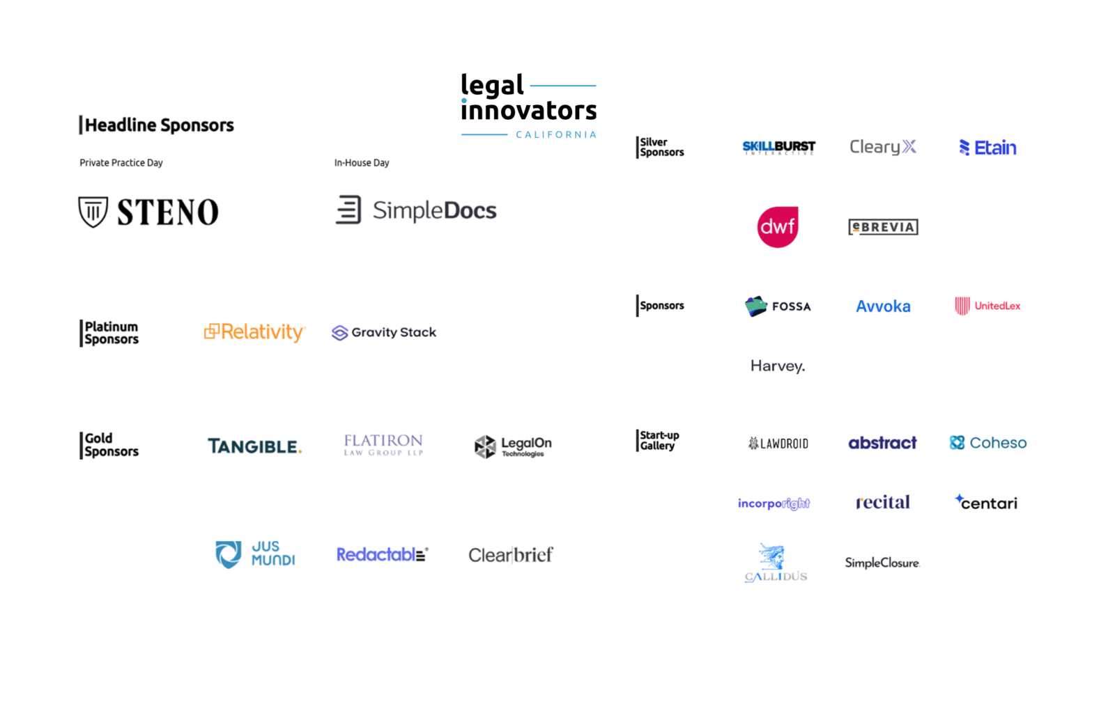 Legal Innovators California Sponsors A Legal Tech Treasure Trove