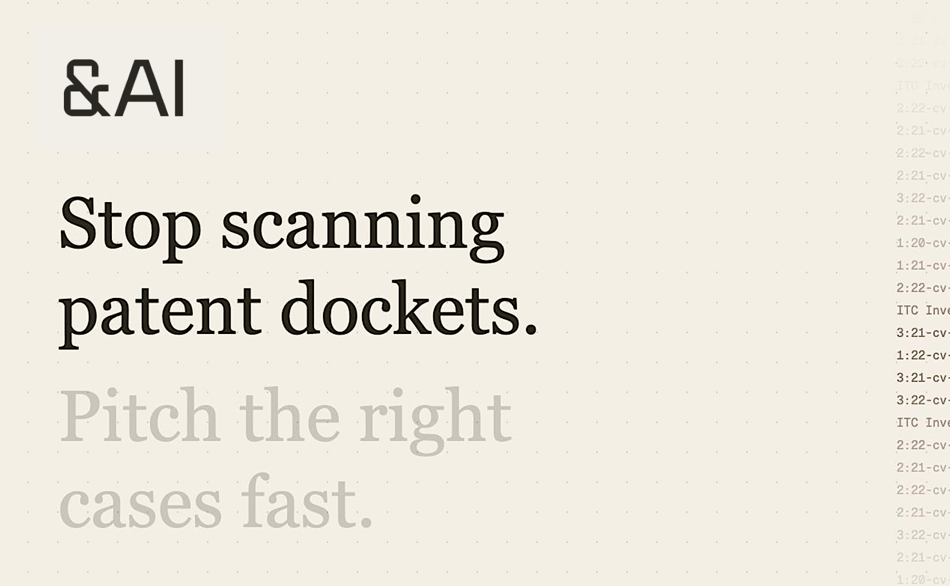 &AI Launches Opportunities: Real-Time Patent Defence Feed