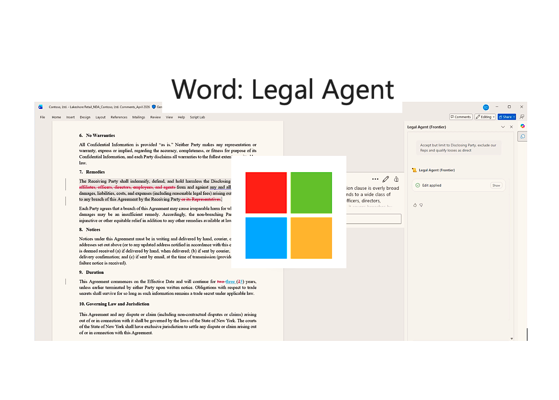Artificial Lawyer View On The Microsoft Legal Agent – Artificial Lawyer