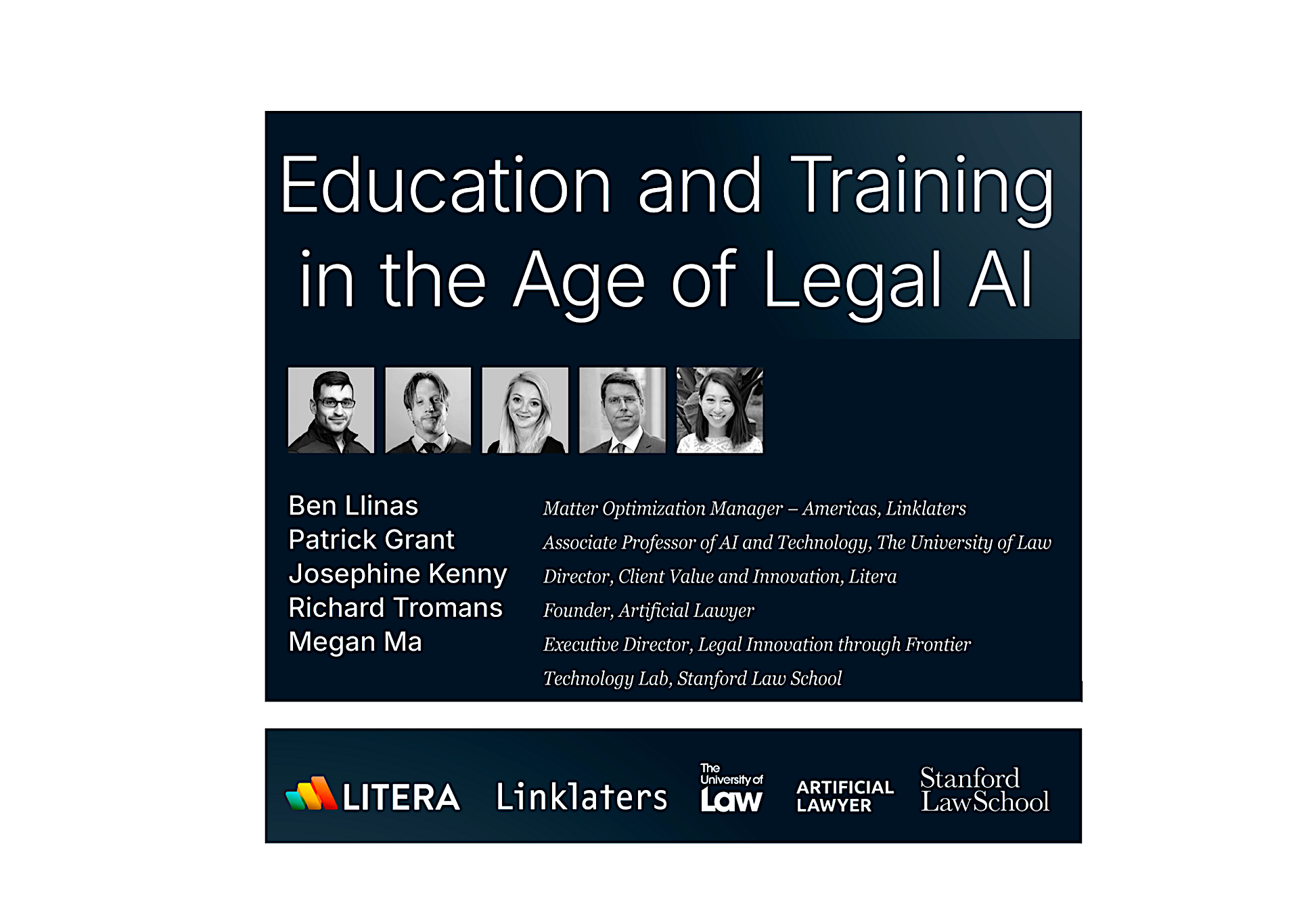 Litera Webinar: Education + Training in the Age of Legal AI