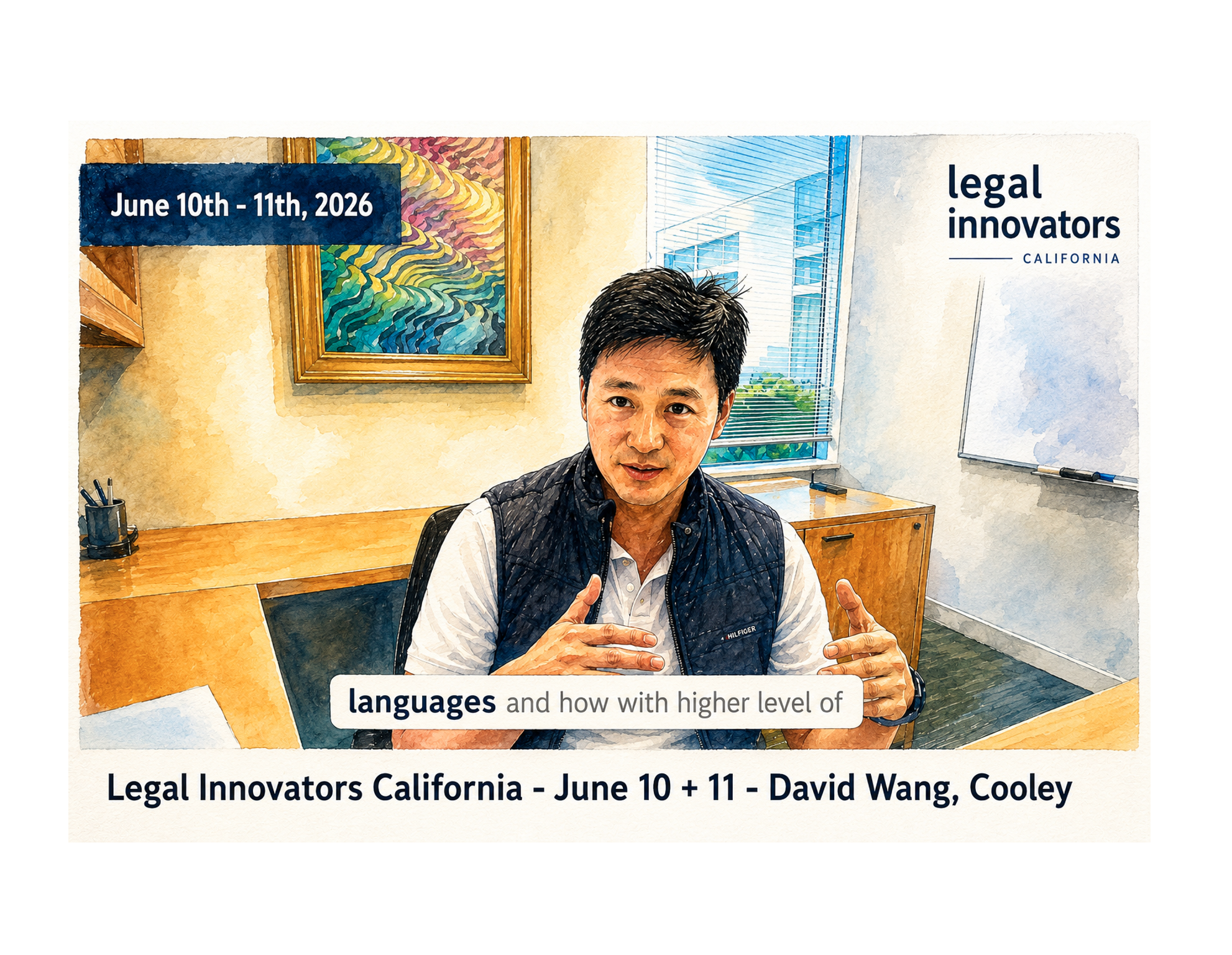 Cooley's David Wang to keynote Legal Innovators California