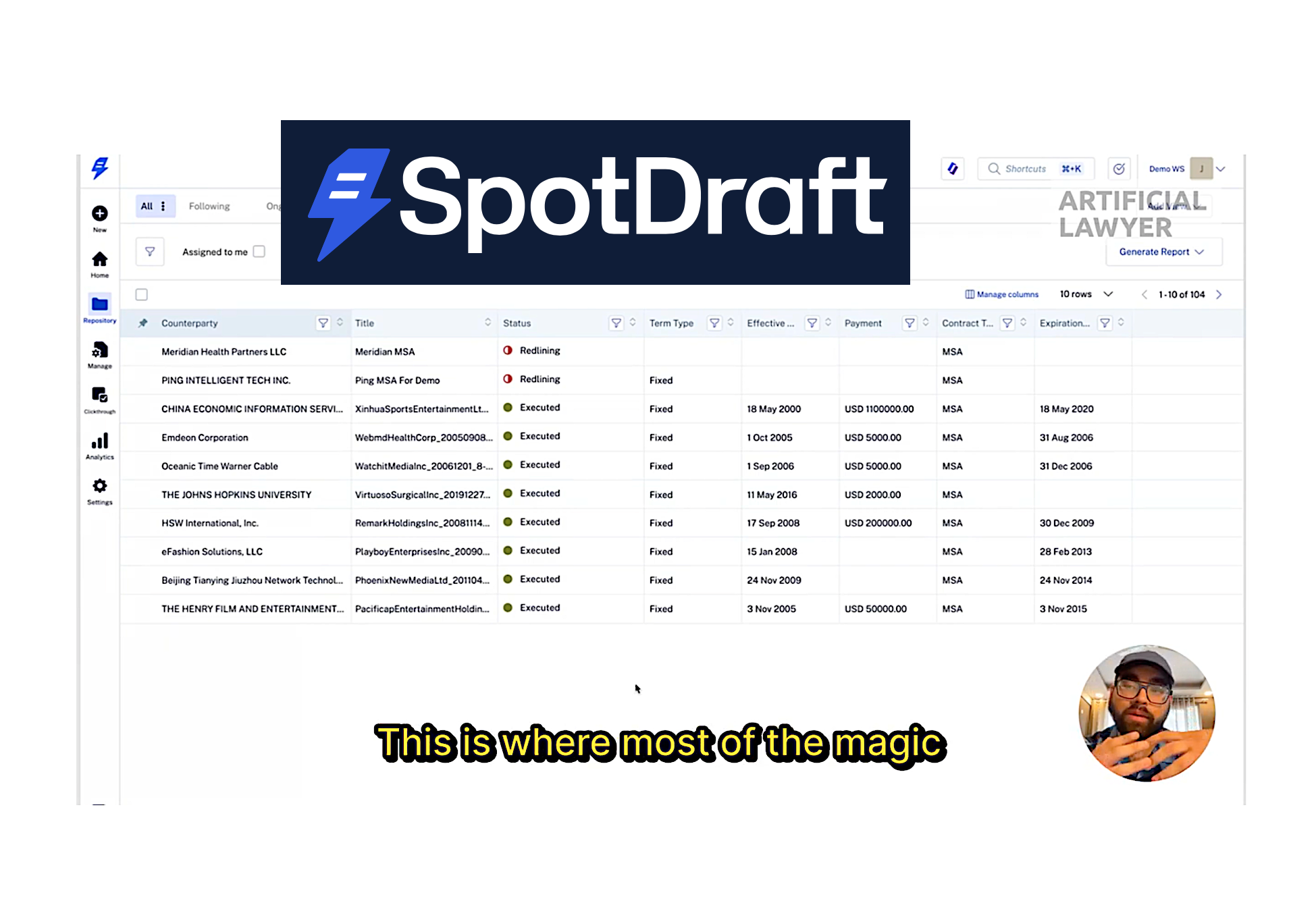 SpotDraft showcases AI-powered CLM platform features