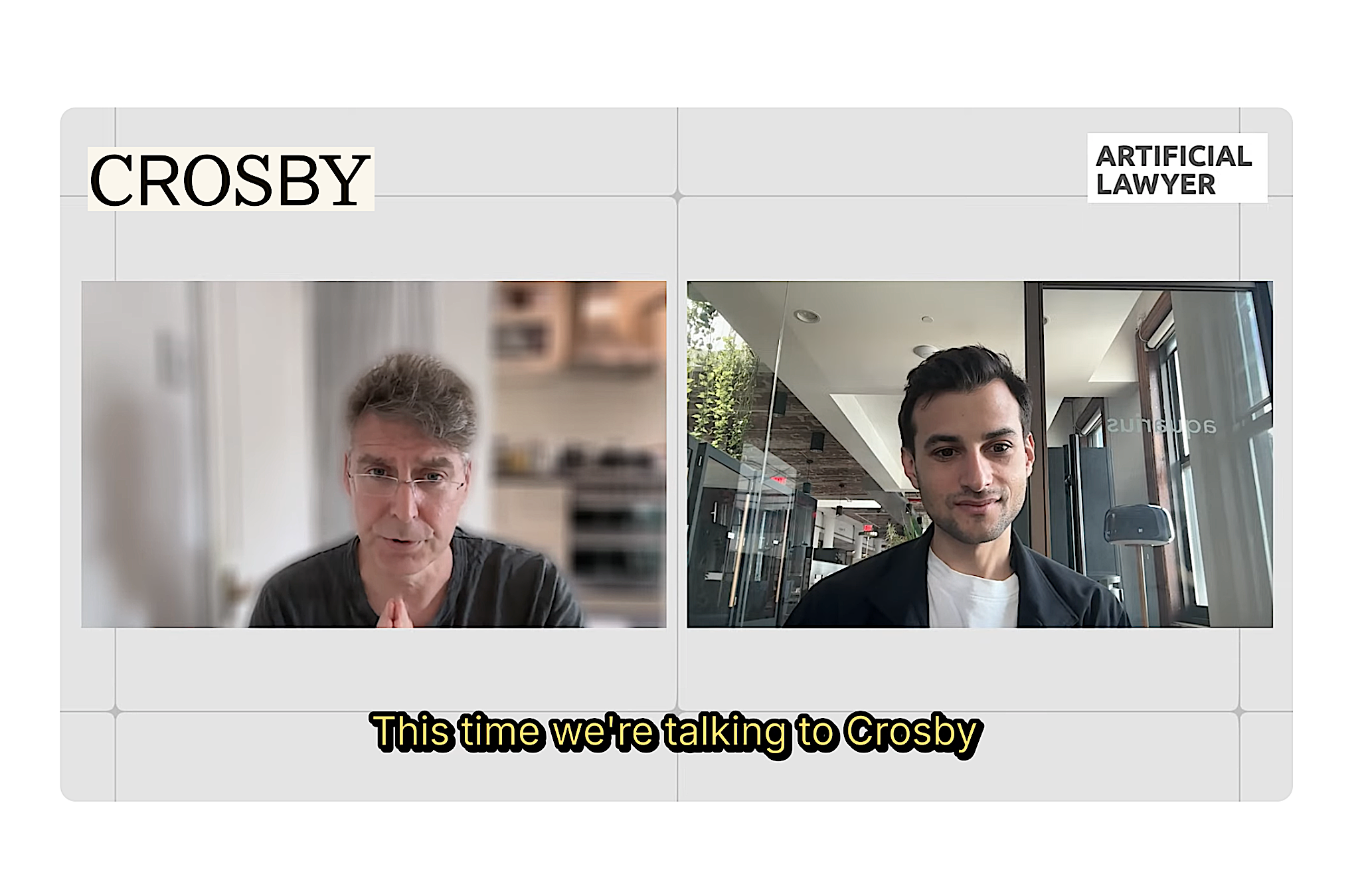 Interview recounts the rise of AI law firm Crosby